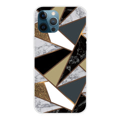 Marble Pattern Shockproof  TPU Protective Case, For iPhone 12 / 12 Pro