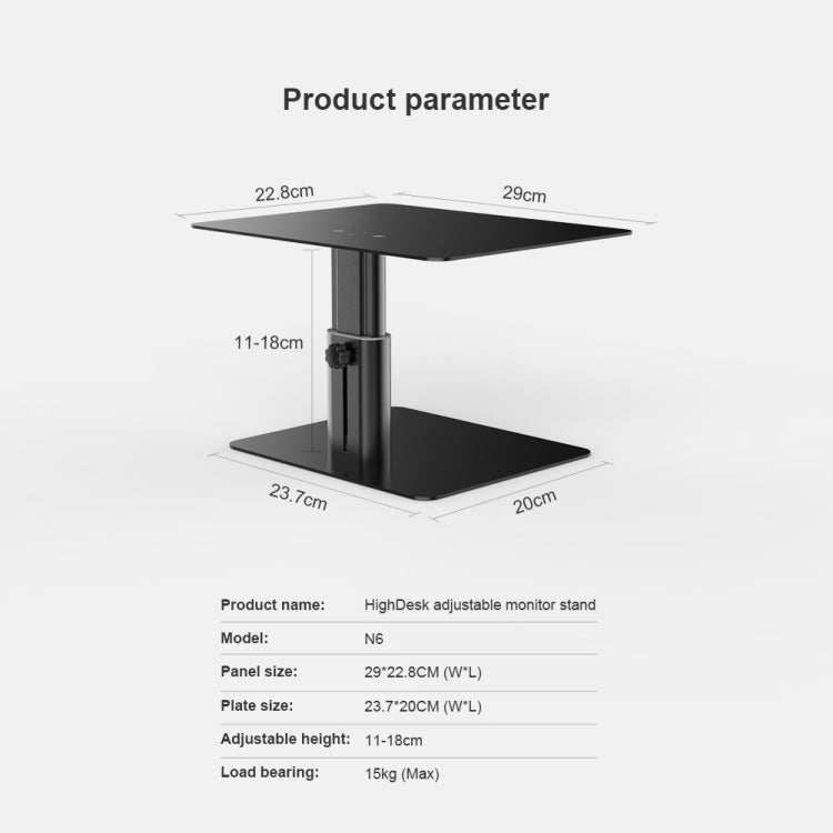 NILLKIN N6 Adjustabale Highdesk Laptop Monitor Stand Holder