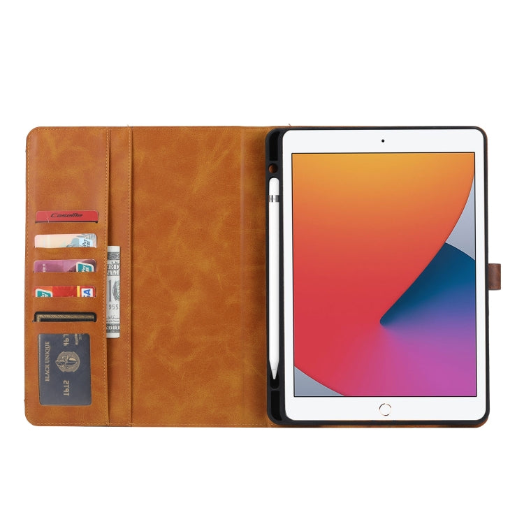 Calf Texture Double Fold Clasp Horizontal Flip Leather Case with Photo Frame & Holder & Card Slots & Wallet