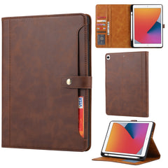 Calf Texture Double Fold Clasp Horizontal Flip Leather Case with Photo Frame & Holder & Card Slots & Wallet, For iPad 10.2, For iPad Pro 10.5, For iPad 9.7 (2018/2017) / Air 2, For iPad mini 5 / mini 4 / mini 3, For iPad Pro 11 inch (2020)