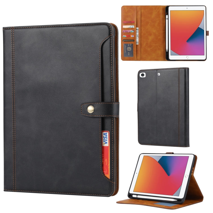 Calf Texture Double Fold Clasp Horizontal Flip Leather Case with Photo Frame & Holder & Card Slots & Wallet