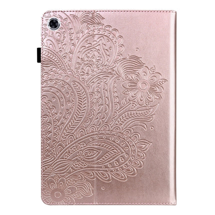 Peacock Embossed Pattern TPU + PU Horizontal Flip Leather Case with Holder & Card Slots & Wallet & Sleep / Wake-up Function, For Lenovo Tab M10 Plus TB-X606F