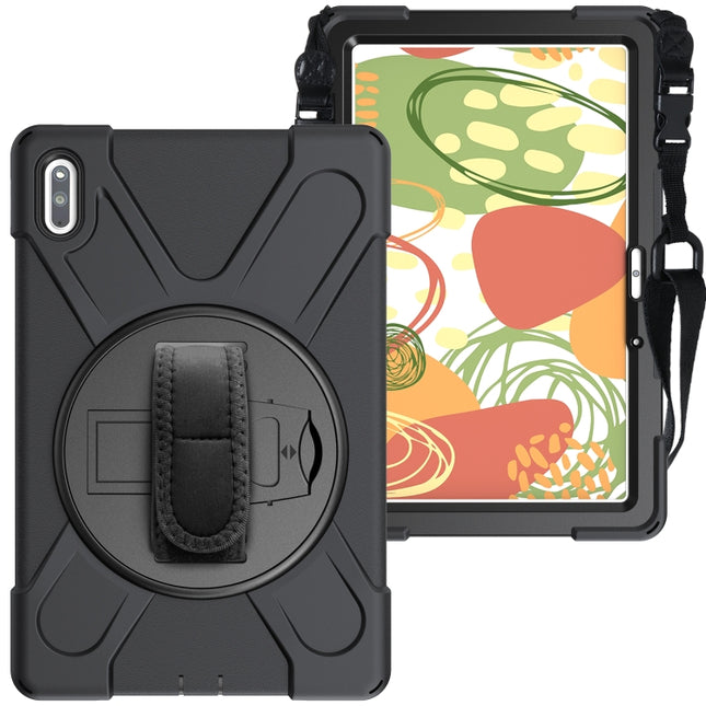 For Huawei MatePad Pro 10.8 Shockproof Colorful Silicone + PC Protective Case with Holder & Shoulder Strap & Hand Strap & Pen Slot, For Huawei MatePad Pro 10.8