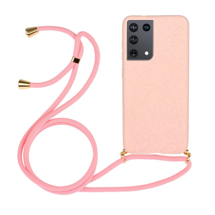 Wheat Straw Material + TPU Protective Case with Lanyard, For Samsung Galaxy S21 5G, For Samsung Galaxy S21+ 5G, For Samsung Galaxy S21 Ultra 5G, For Samsung Galaxy S20 FE