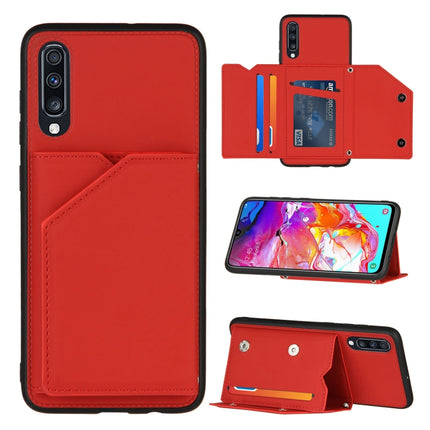 Skin Feel PU + TPU + PC Back Cover Shockproof Case with Card Slots & Holder & Photo Frame, For OPPO Realme 7, For Samsung Galaxy A50 & A30s & A50s, For OPPO Realme C11, For Samsung Galaxy A70 & A70s
