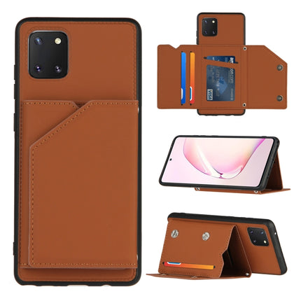 Skin Feel PU + TPU + PC Back Cover Shockproof Case with Card Slots & Holder & Photo Frame, For Samsung Galaxy M60s & A81, For Huawei P40 Lite & Nova 6 SE, For Samsung Galaxy S20 FE, For Samsung Galaxy S20 Ultra