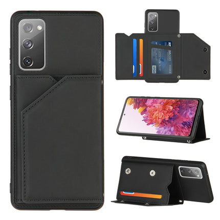 Skin Feel PU + TPU + PC Back Cover Shockproof Case with Card Slots & Holder & Photo Frame, For Samsung Galaxy M60s & A81, For Huawei P40 Lite & Nova 6 SE, For Samsung Galaxy S20 FE, For Samsung Galaxy S20 Ultra