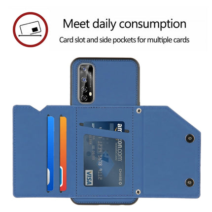 Skin Feel PU + TPU + PC Back Cover Shockproof Case with Card Slots & Holder & Photo Frame, For OPPO Realme 7, For Samsung Galaxy A50 & A30s & A50s, For OPPO Realme C11, For Samsung Galaxy A70 & A70s