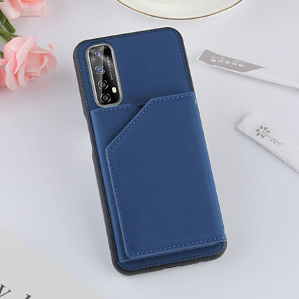 Skin Feel PU + TPU + PC Back Cover Shockproof Case with Card Slots & Holder & Photo Frame, For OPPO Realme 7, For Samsung Galaxy A50 & A30s & A50s, For OPPO Realme C11, For Samsung Galaxy A70 & A70s