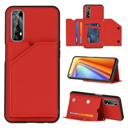 Skin Feel PU + TPU + PC Back Cover Shockproof Case with Card Slots & Holder & Photo Frame, For OPPO Realme 7, For Samsung Galaxy A50 & A30s & A50s, For OPPO Realme C11, For Samsung Galaxy A70 & A70s