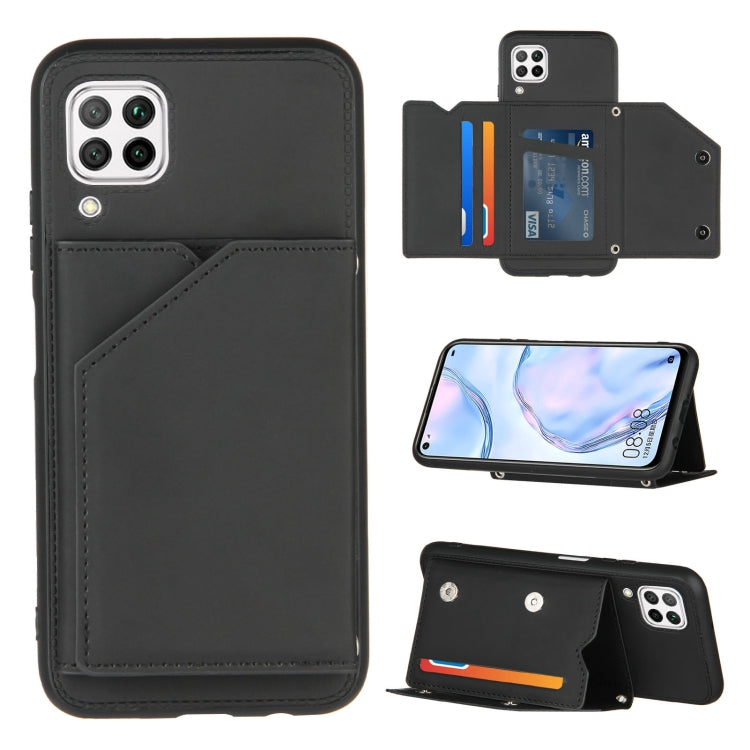 Skin Feel PU + TPU + PC Back Cover Shockproof Case with Card Slots & Holder & Photo Frame, For OPPO Realme C15, For Samsung Galaxy M60s & A81, For Huawei P40 Lite & Nova 6 SE, For Samsung Galaxy S20 FE