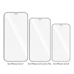hoco 0.33mm 2.5D Shatterproof Ultra-fine Edge Full-screen HD Tempered Film, For iPhone 12 mini, For iPhone 12 / 12 Pro, For iPhone 12 Pro Max