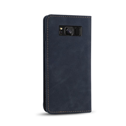Skin-feel Calfskin Texture Magnetic Dual-Fold Horizontal Flip Leather Case with Holder & Card Slots & Wallet