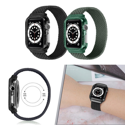 Weave Replacement Wrist Strap Watchbands with Frame For Apple Watch Series 6 & SE & 5 & 4 40mm / 3 & 2 & 1 38mm, 150mm, 155mm