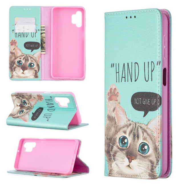 Colored Drawing Pattern Invisible Magnetic Horizontal Flip PU Leather Case with Holder & Card Slots & Wallet, For Samsung Galaxy A32 5G, For Samsung Galaxy A52 5G/ 4G
