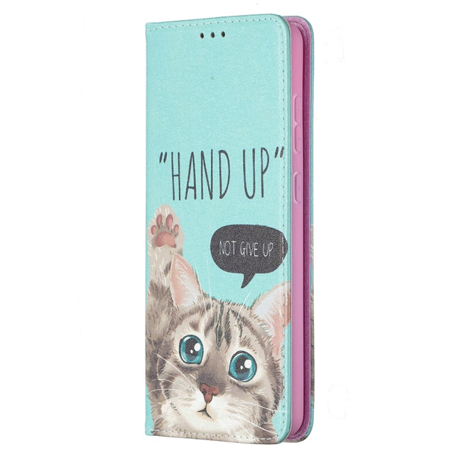 Colored Drawing Pattern Invisible Magnetic Horizontal Flip PU Leather Case with Holder & Card Slots & Wallet, For Samsung Galaxy A72 5G / 4G, For Xiaomi Poco M3