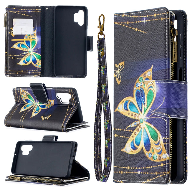 Colored Drawing Pattern Zipper Horizontal Flip Leather Case with Holder & Card Slots & Wallet, For Samsung Galaxy A32 5G, For Samsung Galaxy A52 5G / 4G, For Samsung Galaxy A72 5G / 4G