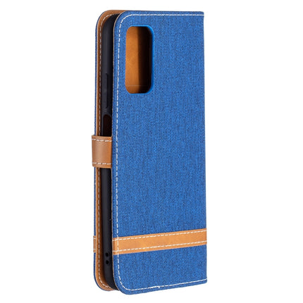 Color Matching Denim Texture Horizontal Flip Leather Case with Holder & Card Slots & Wallet & Lanyard, For Xiaomi Poco M3, For Samsung Galaxy A32 5G