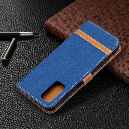 Color Matching Denim Texture Horizontal Flip Leather Case with Holder & Card Slots & Wallet & Lanyard, For Xiaomi Poco M3, For Samsung Galaxy A32 5G