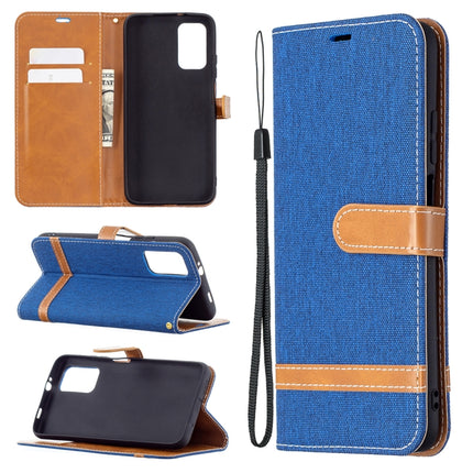 Color Matching Denim Texture Horizontal Flip Leather Case with Holder & Card Slots & Wallet & Lanyard, For Xiaomi Poco M3, For Samsung Galaxy A32 5G