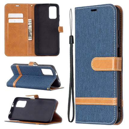 Color Matching Denim Texture Horizontal Flip Leather Case with Holder & Card Slots & Wallet & Lanyard, For Xiaomi Poco M3, For Samsung Galaxy A32 5G