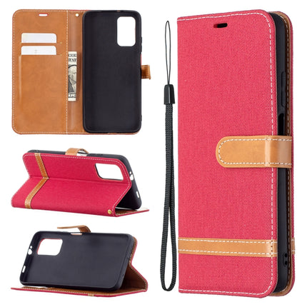 Color Matching Denim Texture Horizontal Flip Leather Case with Holder & Card Slots & Wallet & Lanyard, For Xiaomi Poco M3, For Samsung Galaxy A32 5G