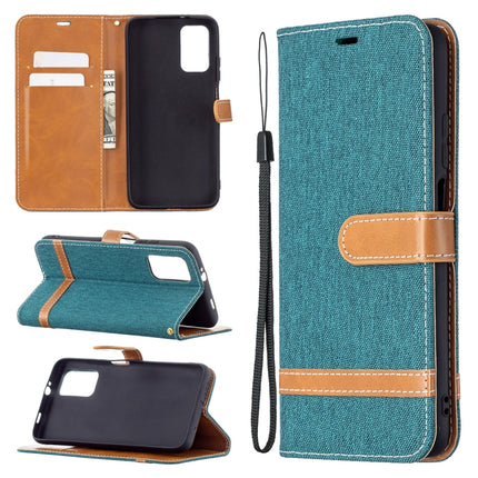 Color Matching Denim Texture Horizontal Flip Leather Case with Holder & Card Slots & Wallet & Lanyard, For Xiaomi Poco M3, For Samsung Galaxy A32 5G
