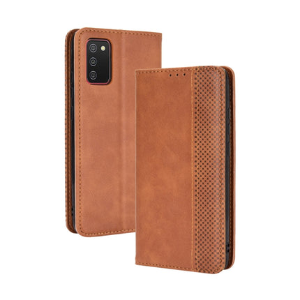 Magnetic Buckle Retro Crazy Horse Texture Horizontal Flip Leather Case with Holder & Card Slots & Photo Frame, For Samsung Galaxy A02s (Eurasian Version), For Samsung Galaxy A02s (US Version), For Samsung Galaxy A72 5G, For Samsung Galaxy S21+ 5G      ...