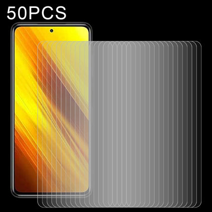 For Xiaomi Redmi 10A / 9A / 9A Sport / 9C / 9C NFC / Poco C31 / 9 Acitve 50 PCS 0.26mm 9H 2.5D Tempered Glass Film, For Xiaomi Redmi K40 (50 PCS), For Xiaomi Poco X3 (50 PCS), For Xiaomi Poco M3 (50 PCS), For Xiaomi Poco C3 (50 PCS)                    ...