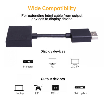 4K HDMI-Stecker auf Buchse, drehbar, vergoldet, Verlängerungsleitungs-Konverteradapter