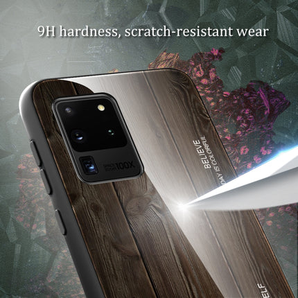 Wood Grain Glass Protective Case, For Samsung Galaxy S20, For Samsung Galaxy S20 Plus, For Samsung Galaxy S20 Ultra, For Samsung Galaxy S20 FE