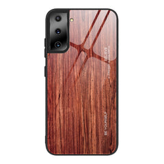 Wood Grain Glass Protective Case, For Samsung Galaxy S21 5G, For Samsung Galaxy S21 Plus, For Samsung Galaxy S21 Ultra 5G, For Samsung Galaxy A21s