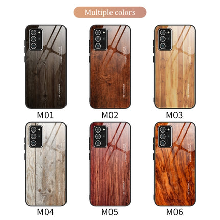 Wood Grain Glass Protective Case, For Samsung Galaxy Note20, For Samsung Galaxy Note20 Ultra, For Xiaomi Mi 10 Pro, For Xiaomi 10T / 10T Pro