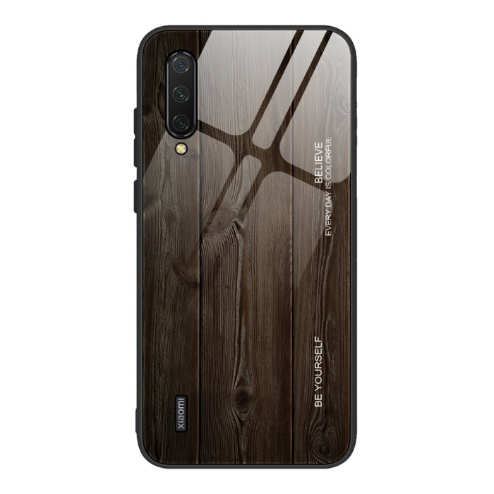 Wood Grain Glass Protective Case, For Xiaomi Mi CC9, For Xiaomi Poco X3 NFC, For Xiaomi Redmi K30 Pro, For Xiaomi Redmi Note 9S