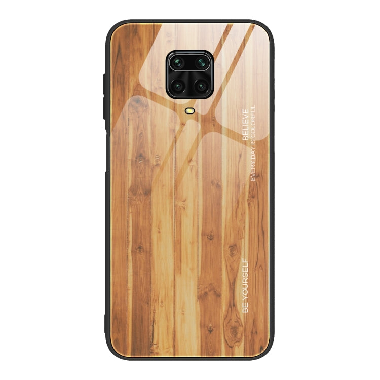 Wood Grain Glass Protective Case, For Xiaomi Mi CC9, For Xiaomi Poco X3 NFC, For Xiaomi Redmi K30 Pro, For Xiaomi Redmi Note 9S