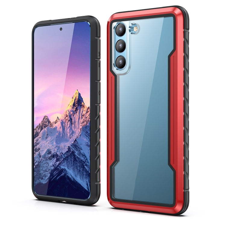 iPAKY Thunder Series Aluminum Frame + TPU Bumper + Clear PC Shockproof Case, For Samsung Galaxy S20, For Samsung Galaxy S20 Plus, For Samsung Galaxy S20 Ultra, For Samsung Galaxy S21 5G, For Samsung Galaxy S21+ 5G, For Samsung Galaxy S21 Ultra 5G