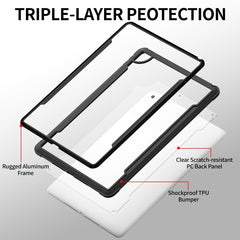 iPAKY Thunder Series Aluminum Frame + TPU Bumper + Clear PC Shockproof Case, For iPad 10.2, For iPad Air 2022 / 2020 10.9