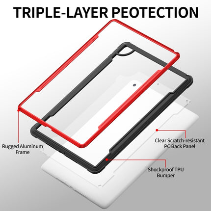 iPAKY Thunder Series Aluminiumrahmen + TPU-Stoßfänger + durchsichtige stoßfeste PC-Hülle, für iPad 10.2, für iPad Air 2022/2020 10.9