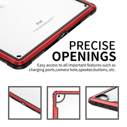 iPAKY Thunder Series Aluminiumrahmen + TPU-Stoßfänger + durchsichtige stoßfeste PC-Hülle, für iPad 10.2, für iPad Air 2022/2020 10.9