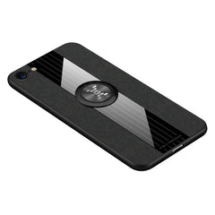XINLI Stitching Cloth Textue Shockproof TPU Protective Case with Ring Holder, For iPhone 8 / 7, For iPhone 8 Plus / 7 Plus, For iPhone X / XS, For iPhone XR