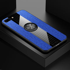 XINLI Stitching Cloth Textue Shockproof TPU Protective Case with Ring Holder, For iPhone 8 / 7, For iPhone 8 Plus / 7 Plus, For iPhone X / XS, For iPhone XR, For iPhone XS Max, For iPhone 6 / 6s