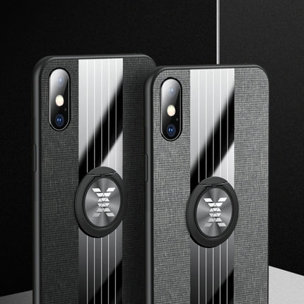 XINLI Stitching Cloth Textue Stoßfeste TPU-Schutzhülle mit Ringhalter, für iPhone 6 Plus / 6s Plus
