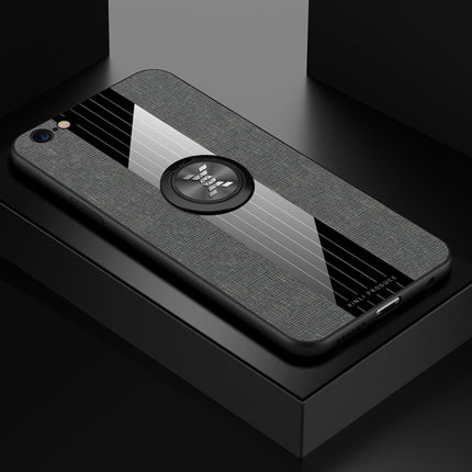XINLI Stitching Cloth Textue Stoßfeste TPU-Schutzhülle mit Ringhalter, für iPhone 6 Plus / 6s Plus