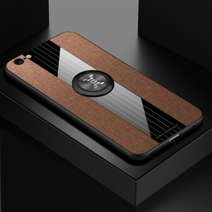 XINLI Stitching Cloth Textue Stoßfeste TPU-Schutzhülle mit Ringhalter, für iPhone 6 Plus / 6s Plus