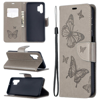 Embossing Two Butterflies Pattern Horizontal Flip PU Leather Case with Holder & Card Slot & Wallet & Lanyard, For Samsung Galaxy A32 5G, For Samsung Galaxy A52 5G / 4G, For Samsung Galaxy A72 5G / 4G, For Xiaomi Poco M3, For Samsung Galaxy A72 5G / 4G 5G