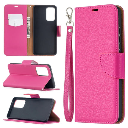 Litchi Texture Pure Color Horizontal Flip PU Leather Case with Holder & Card Slots & Wallet & Lanyard, For Samsung Galaxy A52 5G / 4G, For Samsung Galaxy A52 5G / 4GG