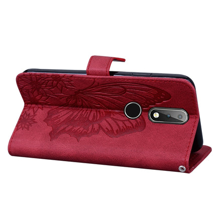 Retro Skin Feel Butterflies Embossing Horizontal Flip Leather Case with Holder & Card Slots & Wallet, For Nokia 2.4, For Nokia 3.4
