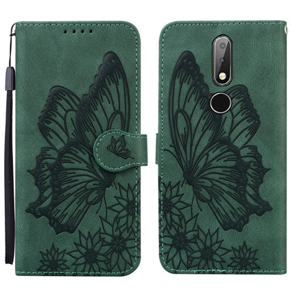Retro Skin Feel Butterflies Embossing Horizontal Flip Leather Case with Holder & Card Slots & Wallet, For Nokia 2.4, For Nokia 3.4