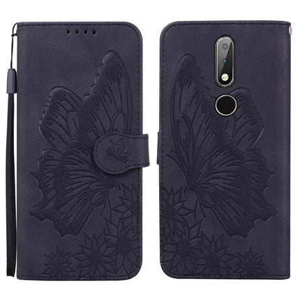 Retro Skin Feel Butterflies Embossing Horizontal Flip Leather Case with Holder & Card Slots & Wallet, For Nokia 2.4, For Nokia 3.4