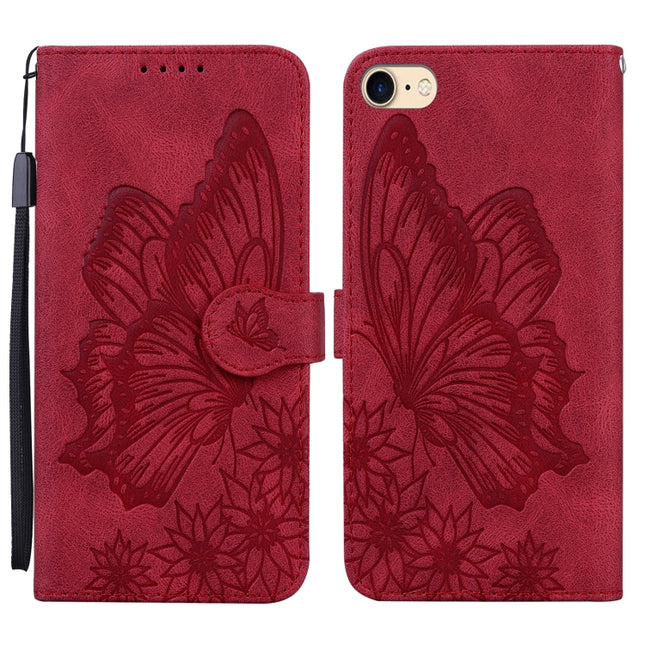 Retro Skin Feel Butterflies Embossing Horizontal Flip Leather Case with Holder & Card Slots & Wallet, For iPhone 6 / 6s, For iPhone 6 Plus / 6s Plus, For iPhone SE 2022 / SE 2020 / 8 / 7, For iPhone 8 Plus / 7Plus